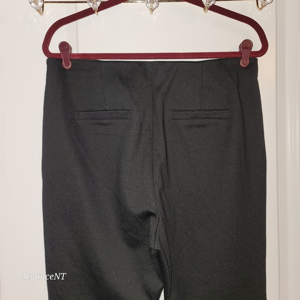 Ellen Tracy Black Faux Leather Leggings Sz: L - Picture 3 of 9